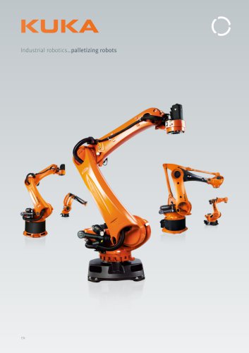 KUKA robots for palletizing applications with payloads from 40 kg to 1,300 kg