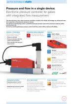 Electronic pressure controller for gases with integrated flow measurement - 2