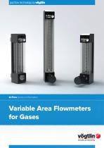 Variable area flowmeters for Gases Q-Flow - 1