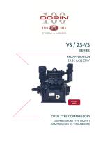 VS / 2S-VS SERIES OPEN TYPE COMPRESSORS - 1