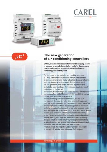 The new generation of air-conditioning controllers