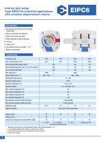 High Pressure Internal Gear Pumps EIPC 3,5,6-4
