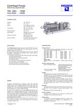 Centrifugal Pumps Self-priming, segmental type TKH 6501 . . . 15306 TLH 15101 . . . 15105 - 1