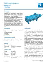 High Pressure Pumps Series SIHImulti MSC, 250 m³/h, 1000 m, 180 °C - 1