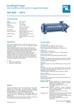 High Pressure Pumps Series UEA, 220 m³/h, 20 bar, 140 °C