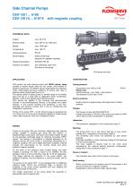 Series CEH magnetic drive, 35 m³/h, 354 m, 180 °C - 1