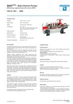 SIHIprime - Side Channel Pumps Self-priming, segmental type with very low NPSH CEH-X 1201 … 3608 - 1