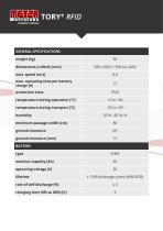 Datasheet TORY RFID - 2