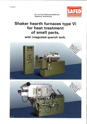 Shaker hearth furnaces type Vi for heat treatment of small part