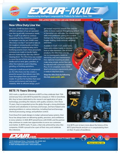 Fall 2025 EXAIR Mail 