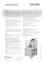 SAP2100-AUTO - ProMik GmbH - PDF Catalogs, Technical Documentation