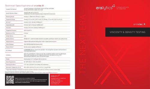 ERAVISC X Brochure
