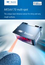 MESAX 70多光斑-独特的激光距离传感器，用于光泽和非常粗糙的表面。