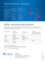 MESAX 70 multi-spot - The unique laser distance sensor for shiny and very rough surfaces. - 4