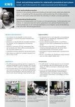 Grind- and polishing machine for rotationally symmetrical work pièces - 2