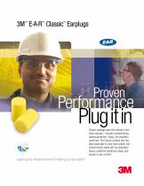 3M EAR Classic Earplug Brochure 70071574142 - 1