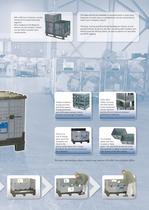 Magnum Helium / a Foldable Large Container with the same weight as a wooden pallet - but with sidewalls and lid attached!-3