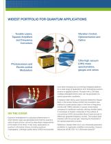 CW TUNABLE LASERS BROCHURE - 2