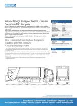 Rear Loaded Garbage Truck Body with Container Washing System-2