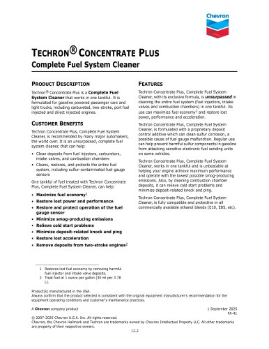 TECHRON® CONCENTRATE PLUS