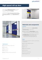 High-speed Roll-up Door - Alapontlogistics - Pdf Catalogs 