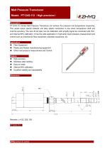 High precision Melt Pressure Transducer - 2