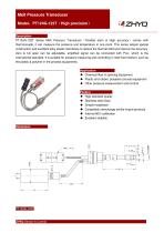 High precision Melt Pressure Transducer - 5