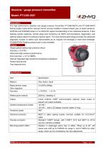 ZHYQ Absolute and Gauge Pressure Transmitter PT124B-3507 pressure measurement for gas and steam - 1