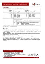 ZHYQ Differential Pressure Sensor PT124G-3200 for pressure measurement - 3