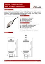 ZHYQ Explosion proof pressure transmitter PT124B-215-1