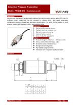 ZHYQ Explosion Proof Pressure Transmitter PT124B-215 pressure measurement for Hazardous Locations-1