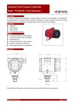 ZHYQ Explosion proof pressure transmitter PT124B-283 pressure measurement for hazardous locations-1