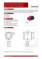 ZHYQ Explosion proof pressure transmitter PT124B-284 pressure measurement for hazardous locations - 1