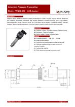 ZHYQ LED local display pressure transmitter PT124B-216-1