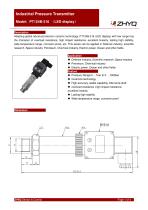 ZHYQ Local Display Pressure Transmitter PT124B-216 for industrial pressure measurement - 1