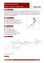 ZHYQ Melt pressure tranducer PT124G-122/122T food machine - 1