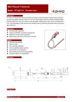 ZHYQ Melt pressure transducer PT124G-121/121T plastic extruder - 1