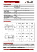 ZHYQ PT124B-111T rigid melt pressure transmitter for plastic extruder - 2