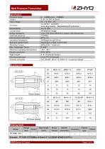 ZHYQ PT124B-112T high accuracy melt pressure transmitter for plastic extruder-2