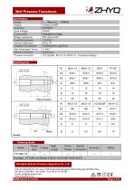 ZHYQ PT124B-115 rigid melt pressure transmitter for plastic extruder-2