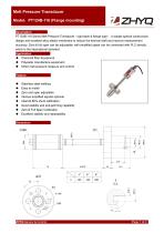 ZHYQ PT124B-116 rigid melt pressure transmitter for plastic extruder-1