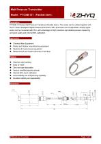 ZHYQ PT124B-121 flexible melt pressure transmitter for plastic extruder - 1