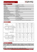 ZHYQ PT124B-123DT Auto Zero flexible melt pressure transmitter for palstic extruder-2