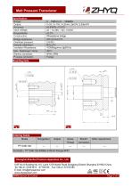 ZHYQ PT124B-126 Flexible melt pressure transmitter with flange mounting for plastic extruder-2