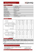 ZHYQ PT124B-129T melt pressure transmitter for plastic extruder - 2