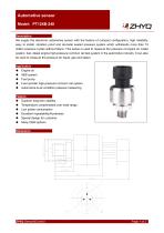 ZHYQ PT124B-240汽车燃油测量压力变送器