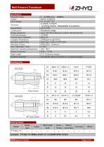 ZHYQ PT124G-111 rigid melt pressure transducer for plastic exturder-2