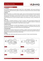 ZHYQ PT124G-111 rigid melt pressure transducer for plastic exturder-3