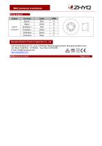 ZHYQ PT124G-112 high accuracy rigid melt pressure transducer for plastic extruder - 4