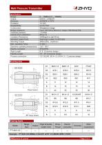 ZHYQ PT124G-122 oil filled flexible melt pressure tansducer - 2